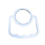 Alça três dedos branca - cód. 364